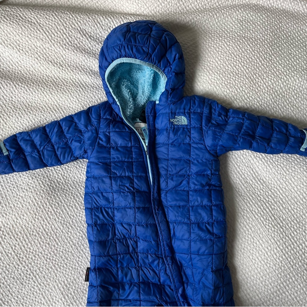 Blue North Face Toddler Snowsuit - Size 18-24M